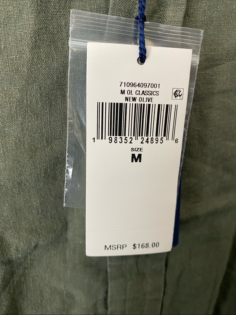 POLO  BY RALPH LAUREN CLASSIC FIT LONG SLEEVE/COLOR OLIVE SIZE: M - Picture 4 of 6